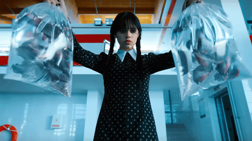 Jenna Ortega as Wednesday Addams in Netflix's Wednesday