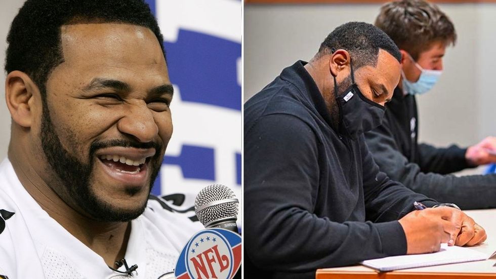 Superbowl Champion Jerome Bettis Never Got His College Degree - So He Goes Back to School to Make Mom Proud