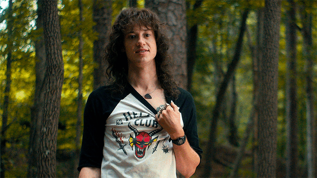 Joseph Quinn as Eddie Munson in Stranger Things Season 4 (Photo: Netflix)