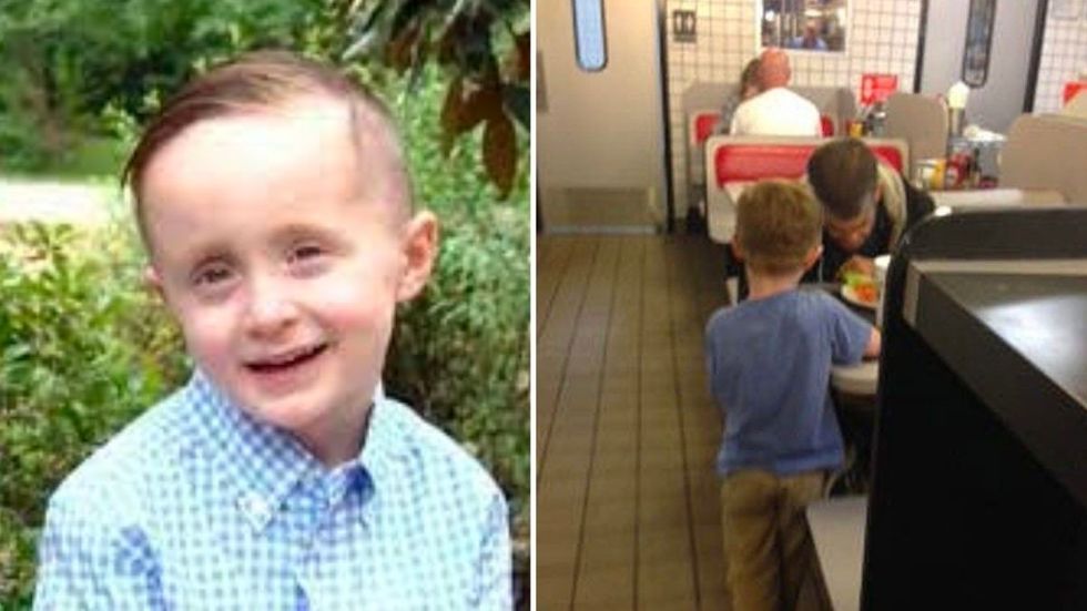 5-Year-Old Sees Homeless Man Outside Waffle House and Asks His Mom to Buy Him Food – He Then Brings the Entire Restaurant to Tears