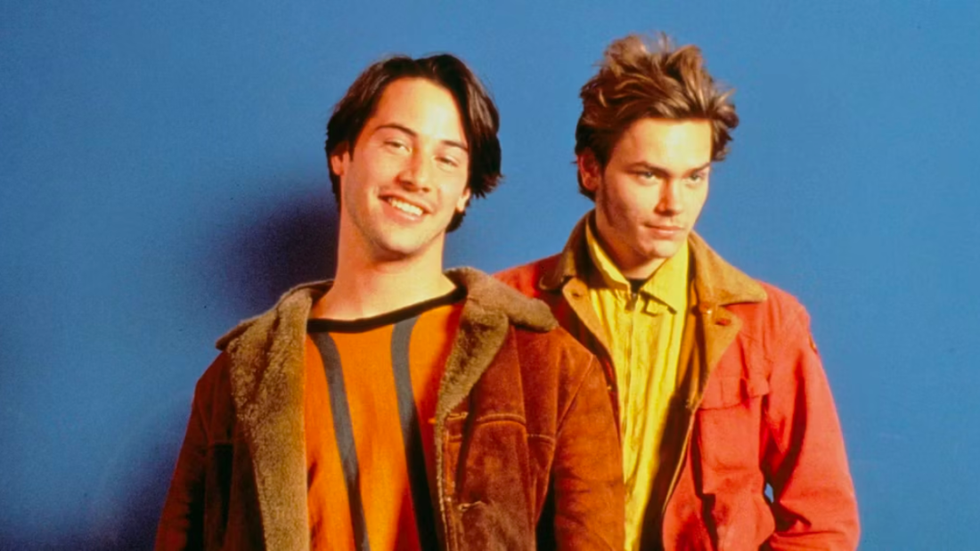 Keanu Reeves and River Phoenix