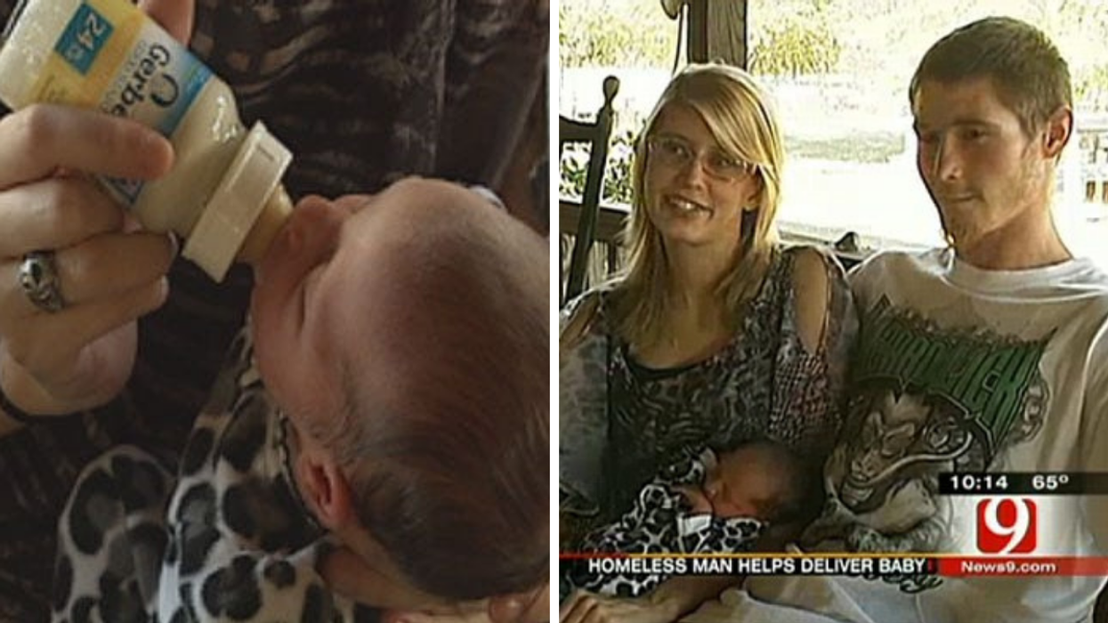 Woman Unexpectedly Gives Birth At Truck Stop, Homeless Man Intervenes And Saves Baby's Life