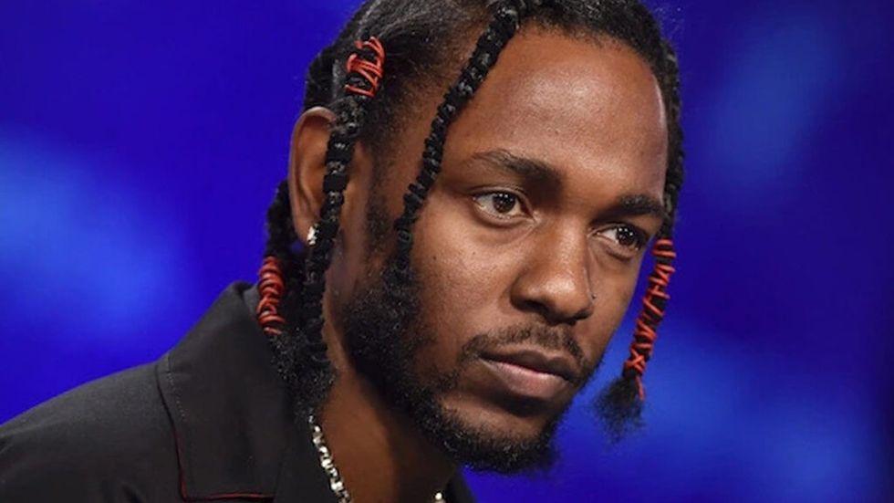 Kendrick Lamar blue background