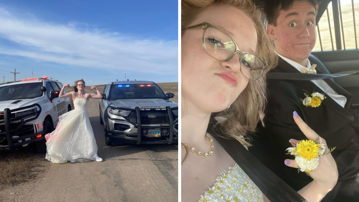 Killdeer High School juniors Danica Mindt and Ian Gloria