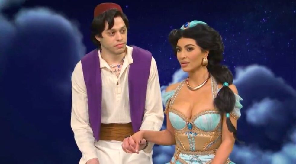 Kim Kardashian and Pete Davidson in SNL