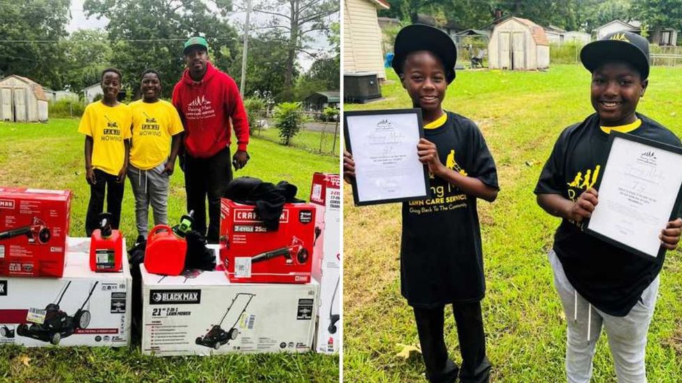 Two 11-Year-Olds Are Caught in the Act - Lawnmower Man Gifts Them New Equipment to Start a Business