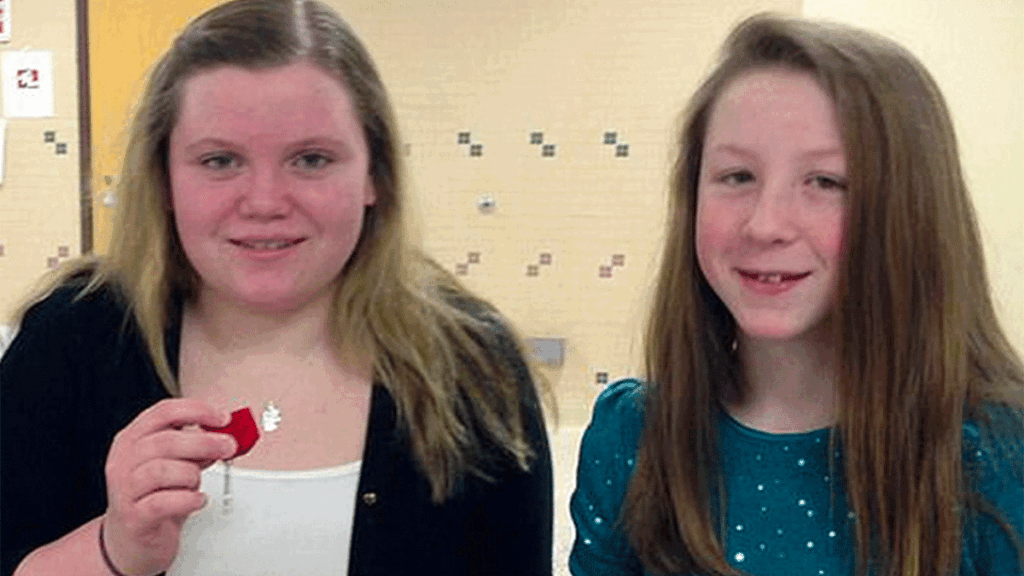 Libby German and Abby Williams