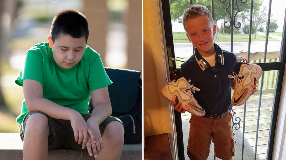 Little Boy Notices His Classmate Gluing His Torn Shoes Together - Goes Home to Ask His Mom a Touching Question