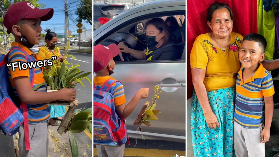 Poor Grandmother Takes in Little Boy Who Was Abandoned at Birth - So He Sells Flowers on the Street to Buy Her a Home