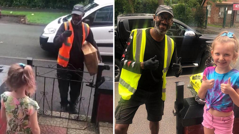 Deaf Delivery Driver Shows Up at 8-Year-Old's House Every Week - One Day, She Gave Him a Surprise