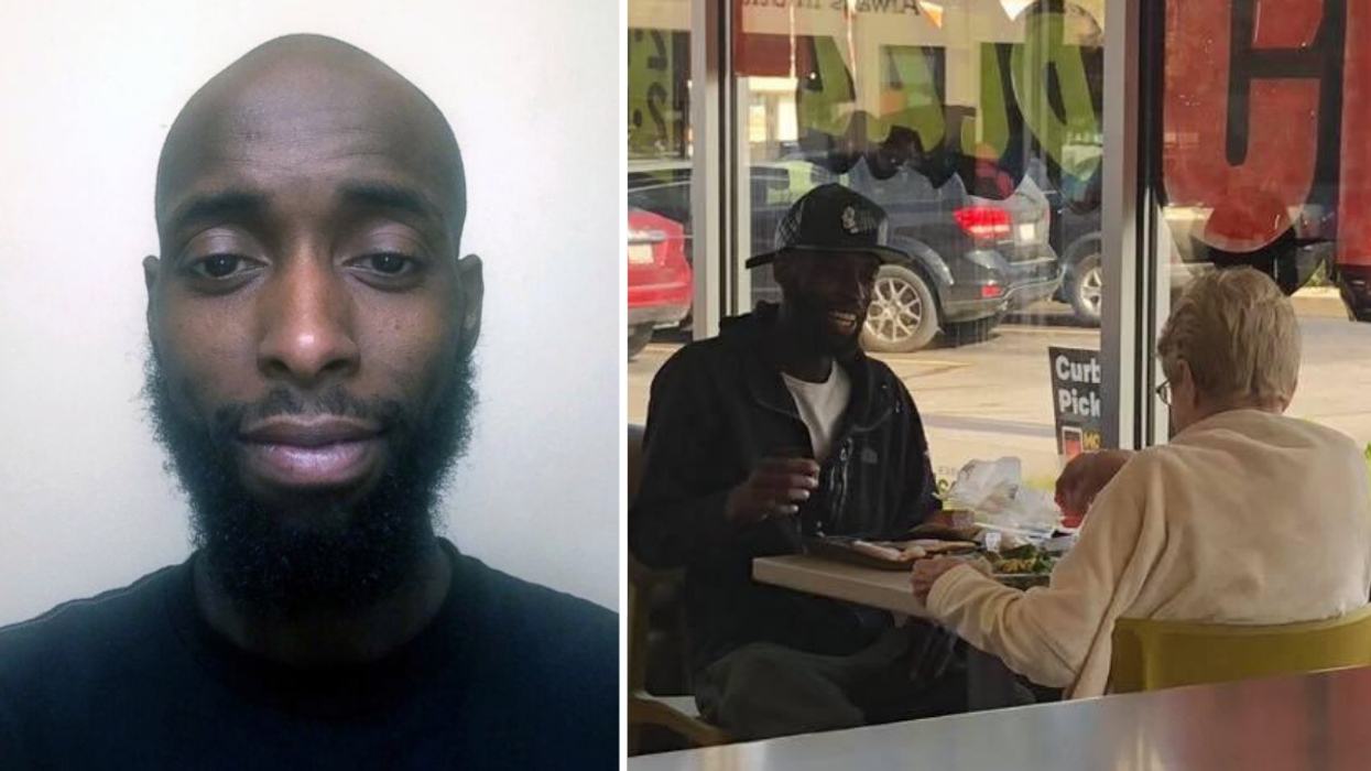 Lonely Elderly Woman Ignored by Teens Asks to Eat McDonald's with a Stranger - His Response Is Priceless