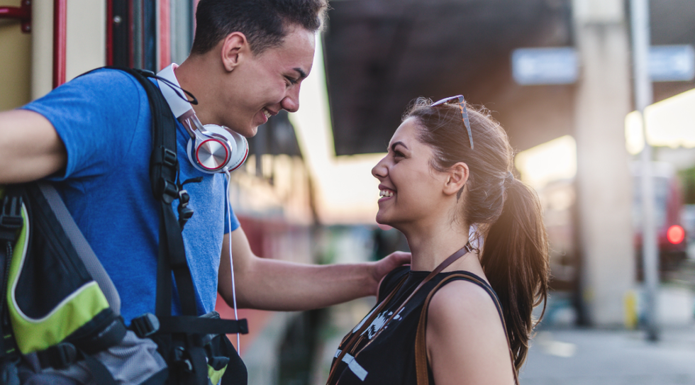 long distance couple