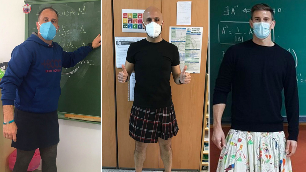 Student Gets Expelled For Outfit, Male Teachers Wear Skirts To Class In Protest