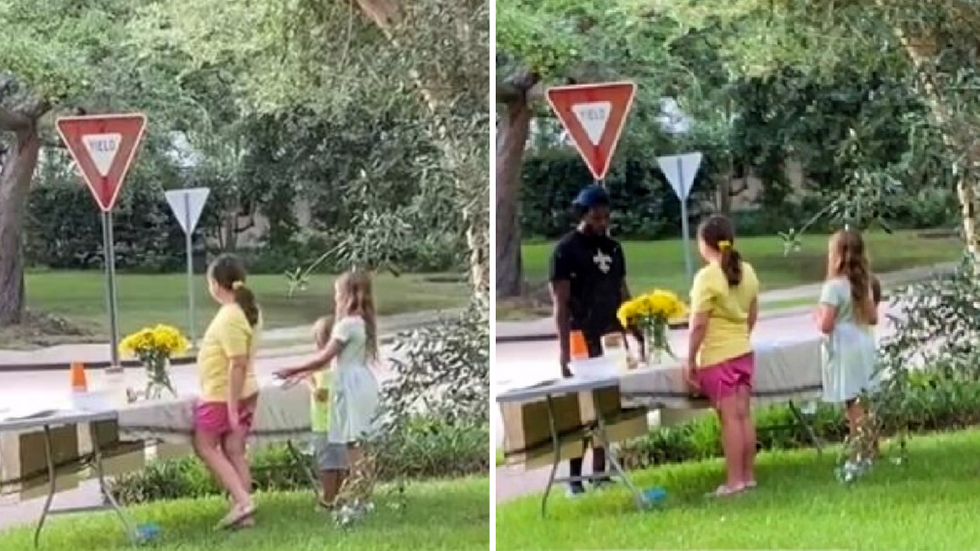Stranger Approaches Kids at Their Deserted Lemonade Stand - Their Mom Secretly Films the Interaction