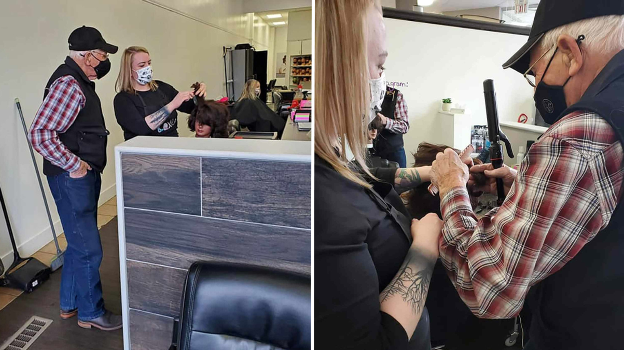 Mans Wife of 50 Years Starts Going Blind - So He Goes to College to Learn How to Do Hair and Makeup