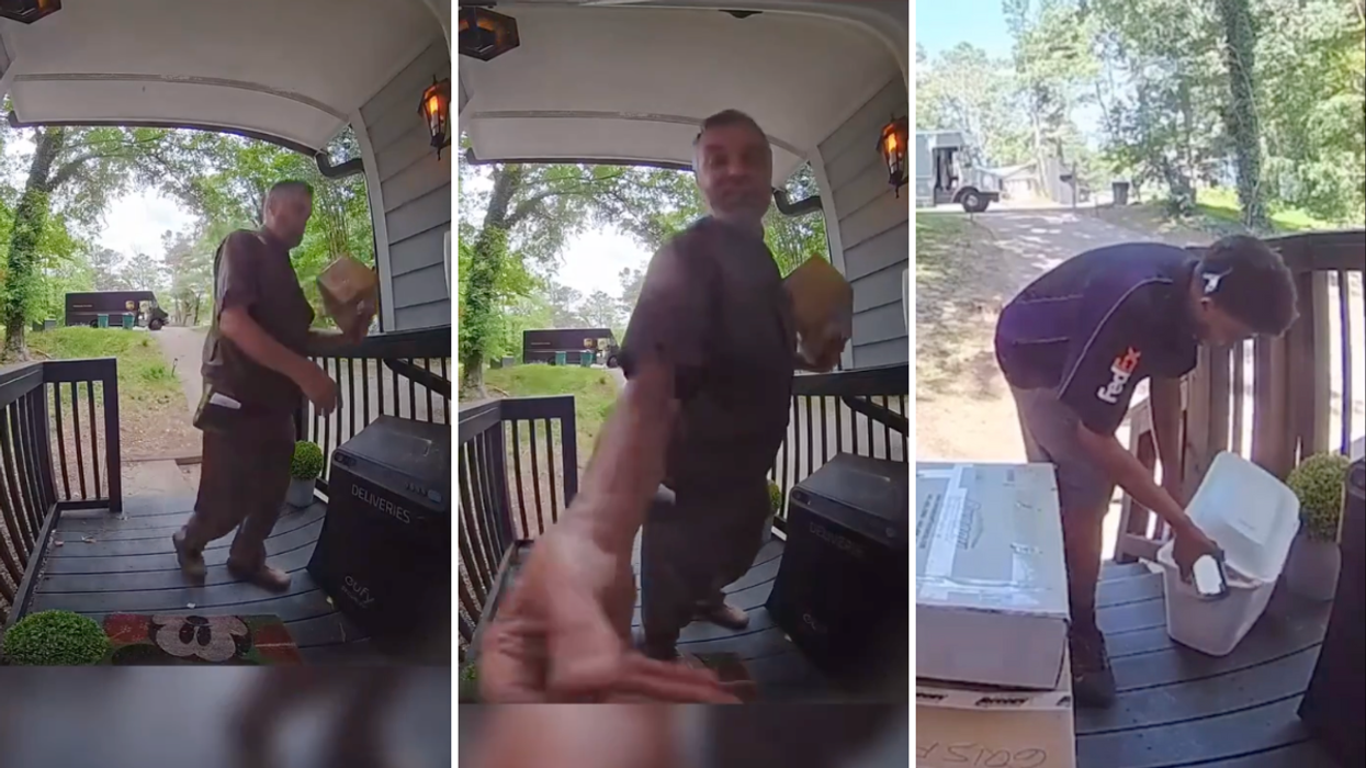 Doorbell Camera Catches Delivery Drivers Throwing Packages - The Homeowners Response Is Shocking