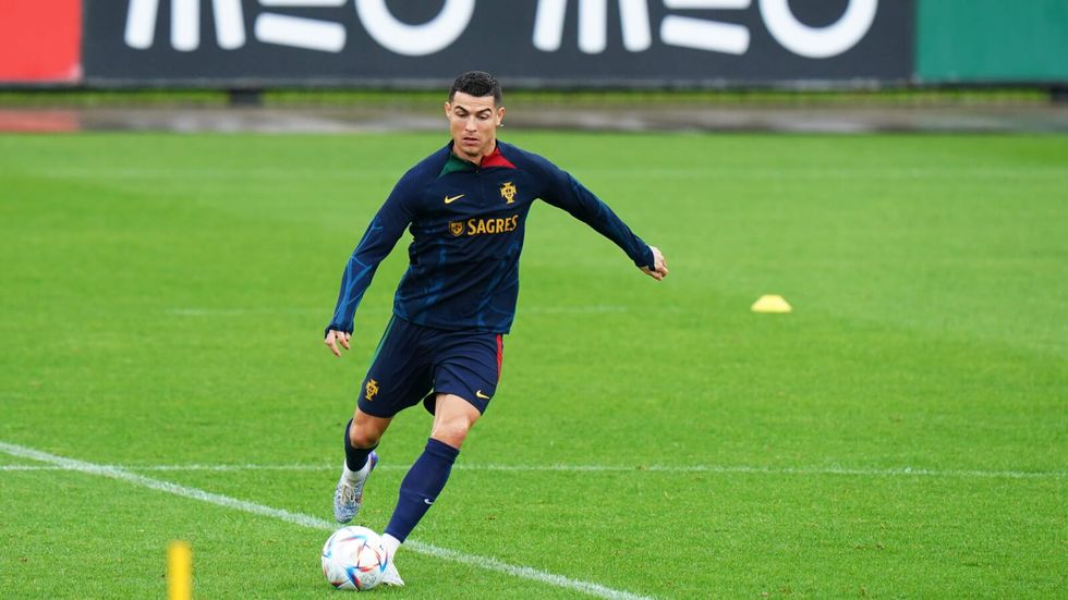 man playing football