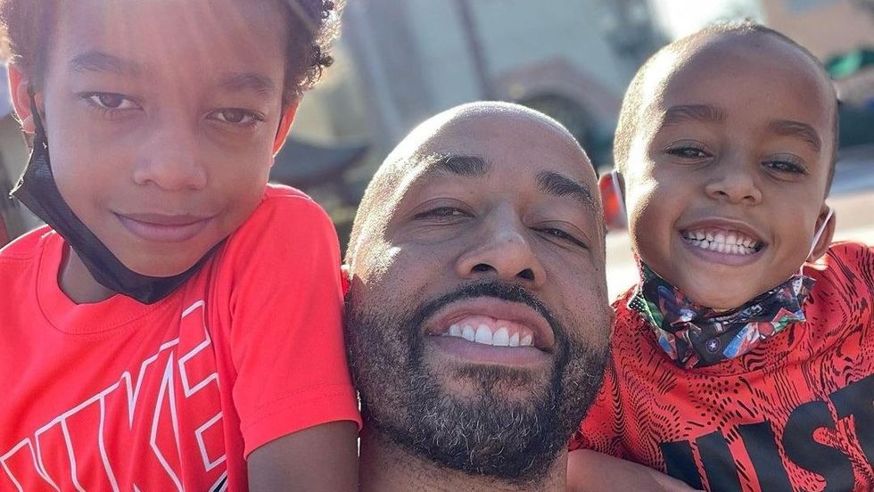 man with his two sons