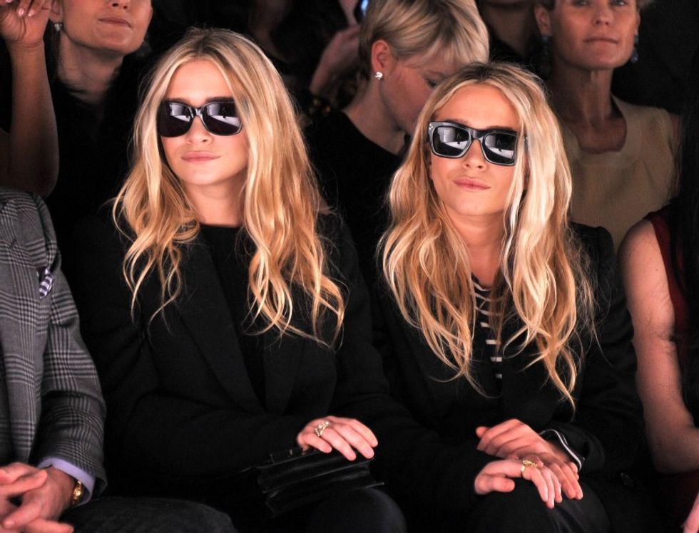 MaryKate and Ashley Olsen Fashion Week for Mercedes Benz
