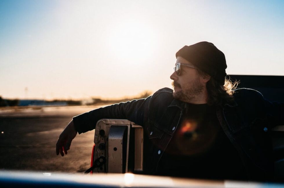 middle aged man wearing sunglasses