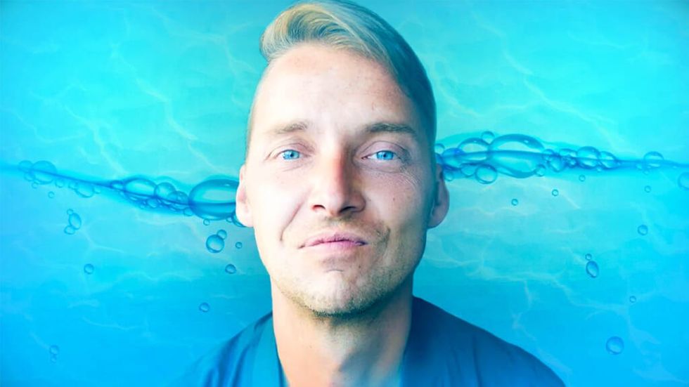 Mike Shoreman in water