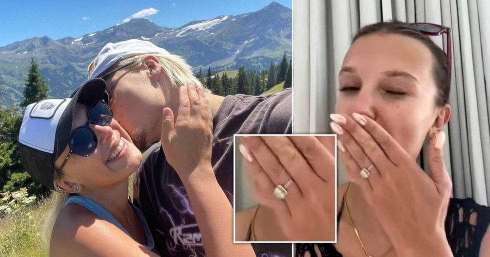 Millie Bobby Brown and Jake Bongiovi