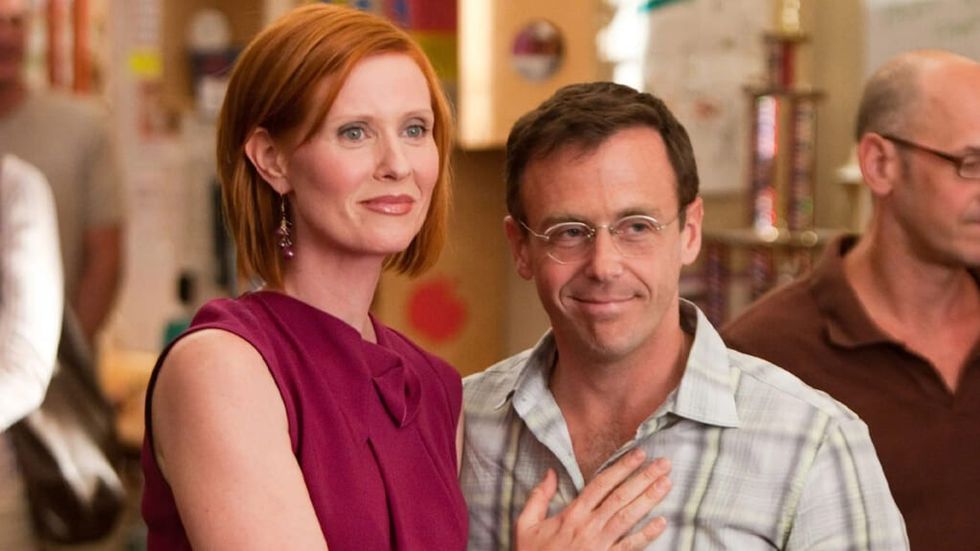 Miranda and Steve from Sex in the City