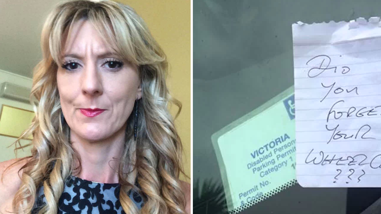 Disabled Mom Leaves the Mall With Her Daughter – Finds a Cruel Note Shaming Her for Parking in a Handicap Spot