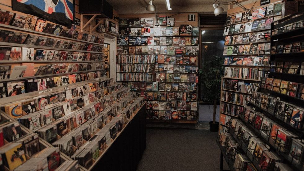 music store interior