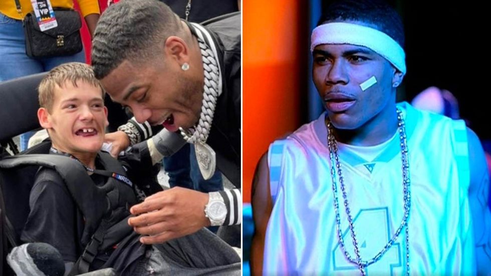 Rapper Nelly Sees a Disabled Fan at NASCAR Race - Gives the Kid the Jacket off His Back