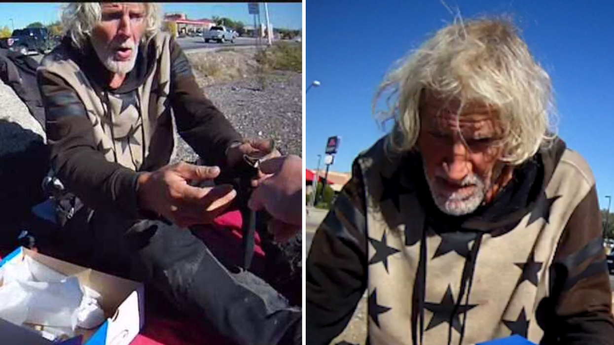 Police Officer Notices Barefoot Homeless Man Camped Outside - What He Does Next Is Surprising