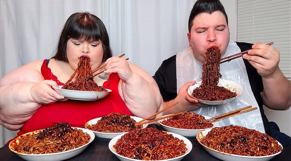 Nikocado Avocado YouTube still of Mukbang