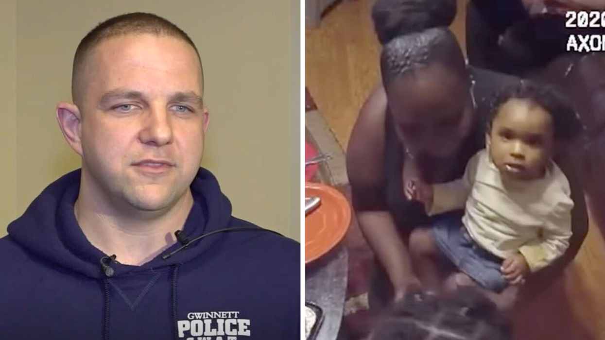 Police Spot Woman in Freezing Cold Holding Balloons - What They Do Next is Priceless