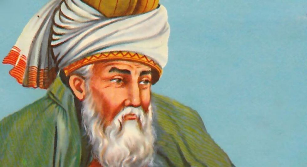 Painting of the 13th century poet, Rumi
