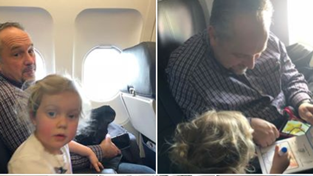 Stranger Stuck Next to Screaming Kids on Plane Goes Viral for More-Than-Empathetic Reaction