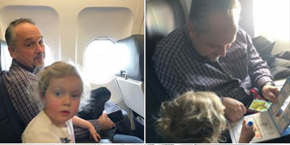 Stranger Stuck Next to Screaming Kids on Plane Goes Viral for More-Than-Empathetic Reaction