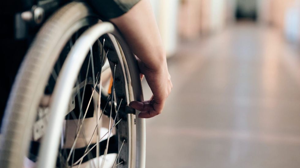 person in a wheelchair