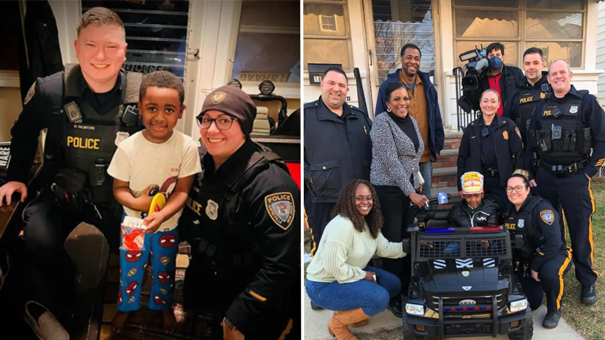 4-Year-Old Boy Accidentally Calls 911 - Shares Something With the Police Officers That Has Them Coming Back