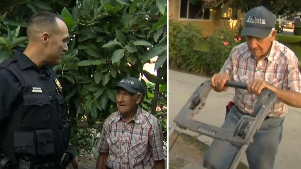 Police Officers Notice Tired 83-Year-Old Man in His Yard - Learn the Surprising Reason for His Exhaustion