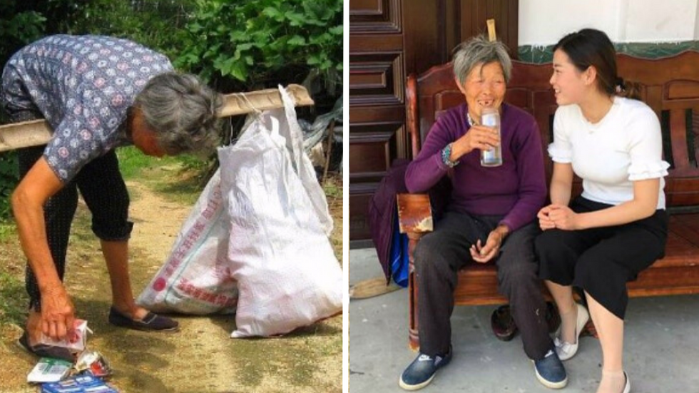 Poor Woman Sells Scraps To Raise Abandoned Baby - Years Later, Daughter Repays Her By Doing This