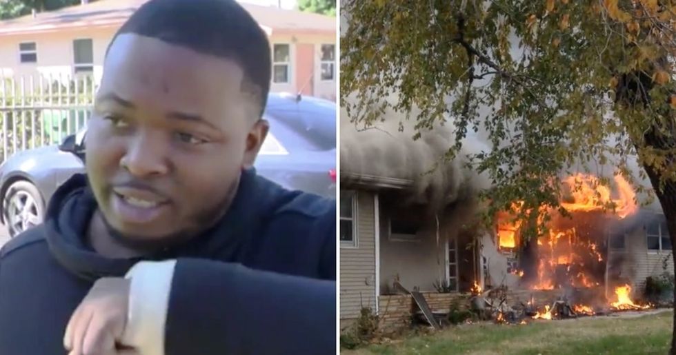 Hero of the Week: Selfless Man Uses Arm Cast to Save Elderly Neighbor from Burning Home