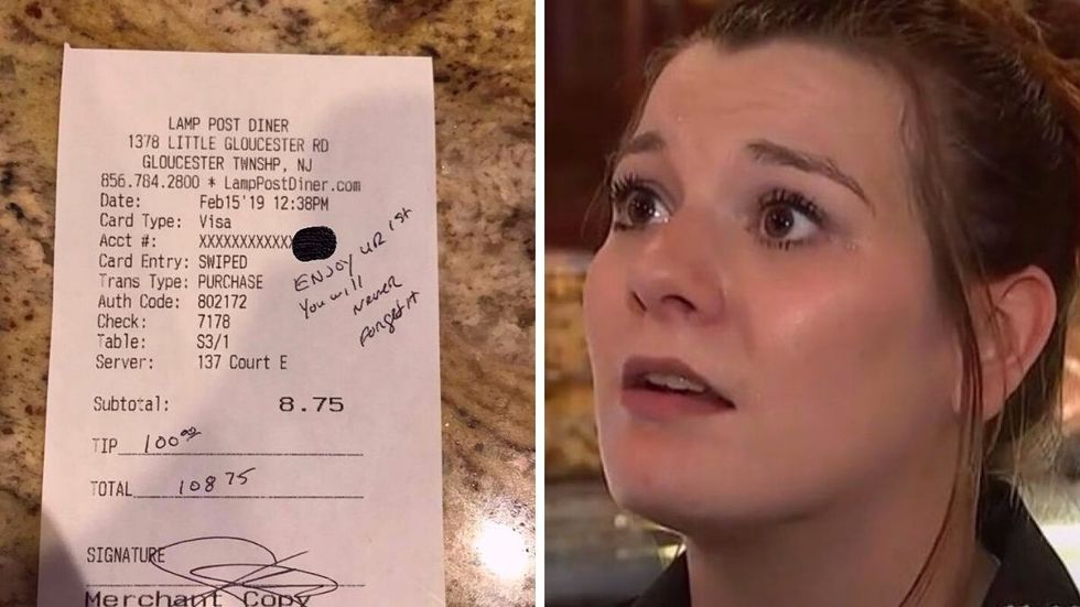 Waitress About To Take Maternity Leave Shocked To Read Message From Quiet Policeman