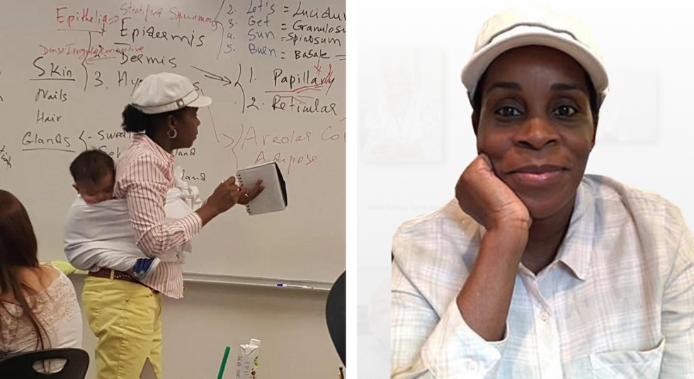 Incredible Professor Takes Care of a Student's Baby - While Teaching a Class