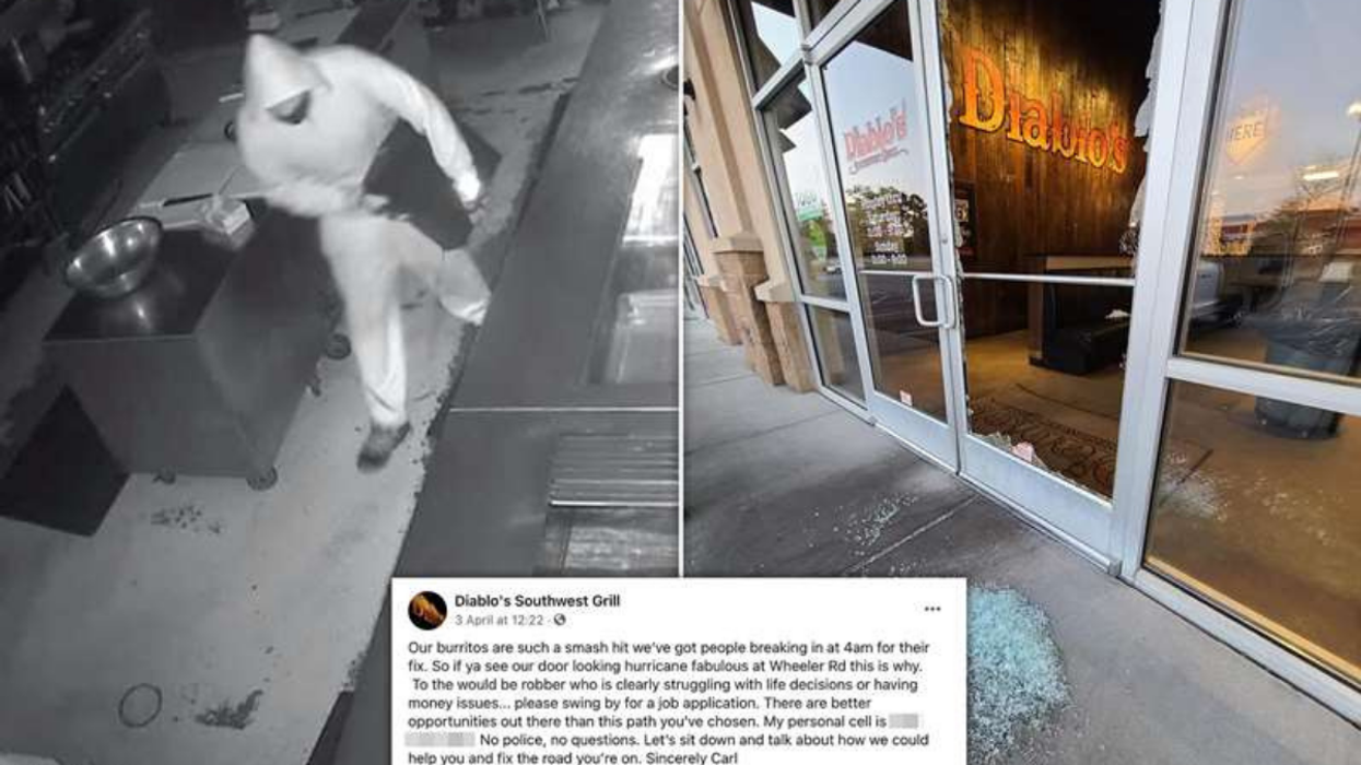 Restaurant Owner Catches Robber Red-Handed--Instead of Calling the Police, He Does This