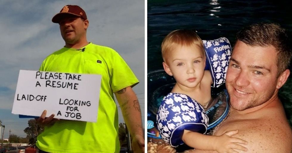 Dad Who Was Laid Off Gets Hundreds Of Job Offers After Handing Out Resumes On The Streets