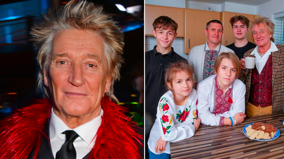 Rod Stewart Provides a Home for a Ukrainian Refugee Family of 7 Fleeing From the War