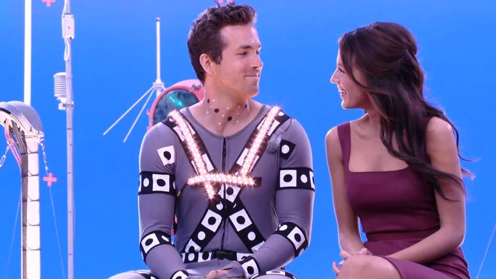 Ryan Reynolds and Blake Lively talking behind the scenes of Green Lantern