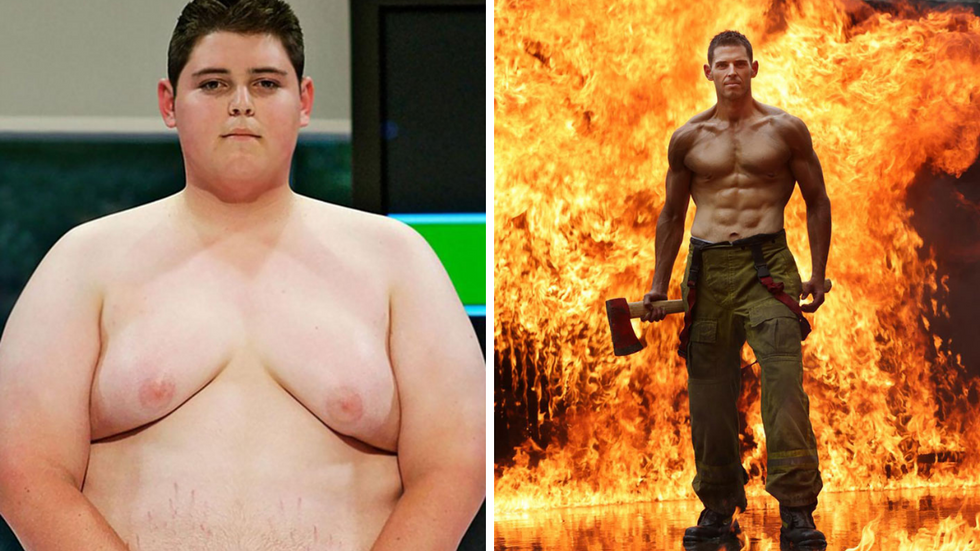 At 19, He Weighed 340 Pounds And Hated Himself - Today, He's A Firefighter And Model