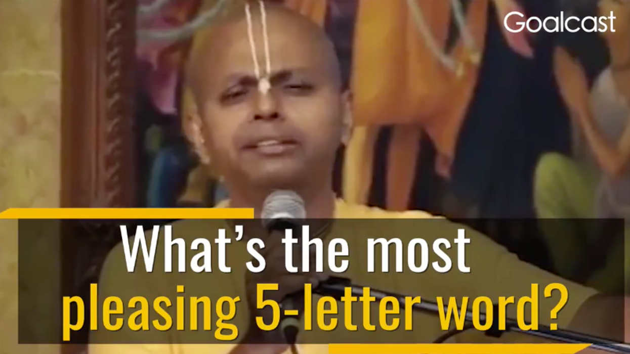 Gaur Gopal Das: The 5 Letter Secret to a Worry-Free Life