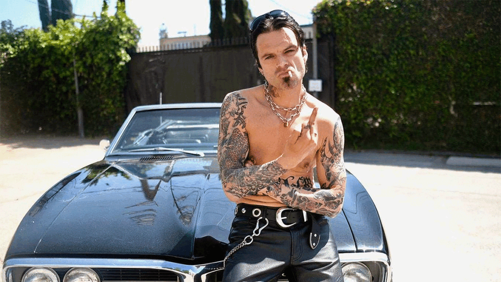 Sebastian Stan as Tommy Lee in Pam & Tommy (Photo: Hulu)
